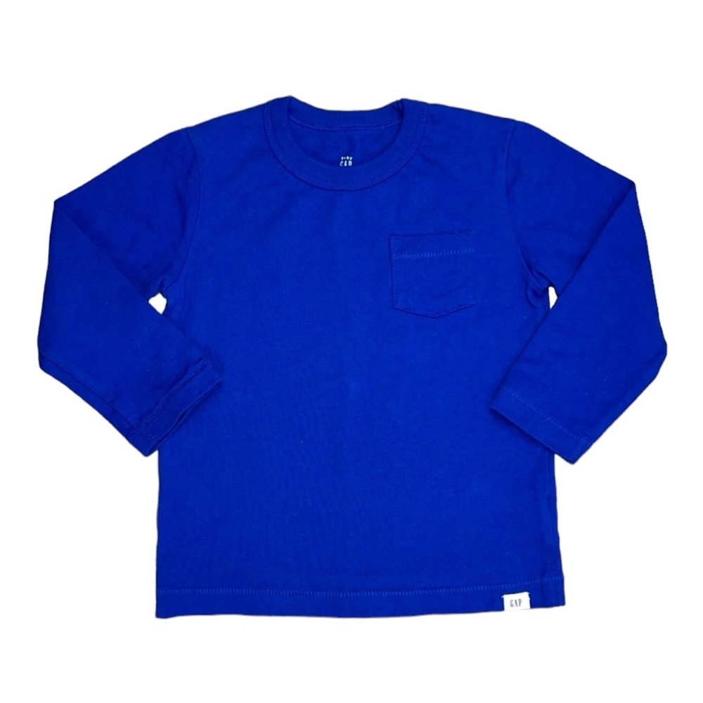 GAP Long Sleeve Cotton Crewneck 18-24 Months Blue